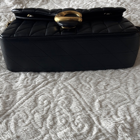 Coach Tabby 33 in Black and Gold - Picture 6 of 14